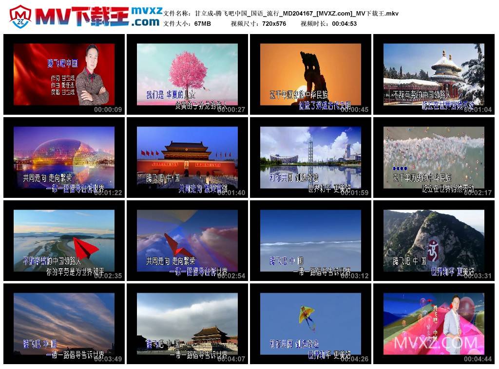 甘立成-腾飞吧中国_国语_流行_MD204167